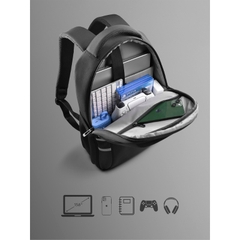 Balo laptop 15.6 inch KINGBAG Oscar vải trượt nước, dày dặn, gọn nhẹ, quai đeo thoáng khí, không mỏi vai