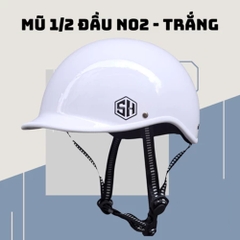 Mũ bảo hiểm 1/2 đầu Napoli N02 kiểu Nhật, Free Size cho vòng đầu 55-58cm - Hàng Chính Hãng