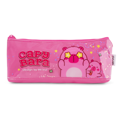 Bóp viết (Hộp bút) MR VUI 004 cho bé trai bé gái lớp 1 2 3 4 5 - Siêu nhẹ, phụ kiện đáng yêu, chống thấm