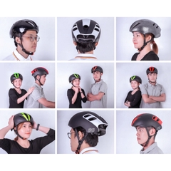 Mũ bảo hiểm 1/2 đầu thể thao EGO EB-10 - MBH xe đạp nửa đầu siêu nhẹ, thoáng khí, điều chỉnh size linh hoạt