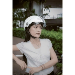 Mũ bảo hiểm 1/2 đầu EGO E-22 không kính - MBH nửa đầu cứng cáp, thoáng khí, có núm tăng chỉnh size linh hoạt