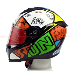 Mũ bảo hiểm fullface 1 kính SUNDA 822 - MBH phượt, biker, thoáng khí, êm dày, thiết kế tinh tế, cá tính