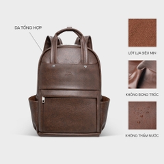 Balo da laptop 15.6 inch FADODA FBA28 phong cách công sở, da cao cấp không bong tróc, không thấm nước