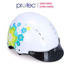 Mũ Bảo Hiểm Nửa Đầu Không Kính PROTEC ARIZONA, Thời Trang, Trẻ Trung, An Toàn