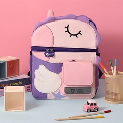 Balo Chống Gù Lớp 1-3 BEDDYBEAR Bé Gái Họa Tiết Kỳ Lân BJX-MQ-KYLAN