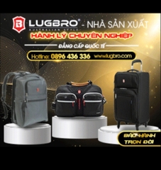 Vali kéo vải LUGBRO Transporter 78 size ký gửi 28 inch có thể nới rộng, có ngăn áo vest chống nhăn