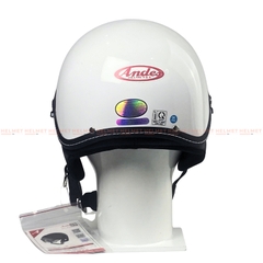 Mũ bảo hiểm 1/2 đầu kính âm ANDES 3S139 - MBH nửa đầu giấu kính cứng cáp, chịu va đập mạnh