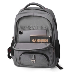 Balo laptop 17 inch MR VUI 963 rộng rãi, nhiều ngăn, có đai gài vali, dây đai ngực tiện lợi - BH dài hạn