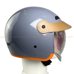 Mũ bảo hiểm 3/4 đầu GXT 139 kính âm - MBH chuẩn an toàn, tích hợp dải phản quang, phong cách retro, cá tính