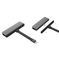 Cổng Chuyển Chuyên Dụng Hyperdrive 6-in-1 HDMI 4K/60Hz USB-C Hub For iPad Pro – HD319B
