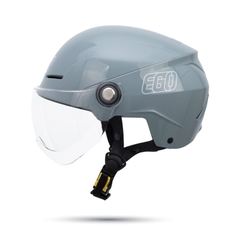 Mũ bảo hiểm 1/2 đầu EGO E-23 có kính vòng đầu lớn - MBH nửa đầu thoáng khí, an toàn, có núm điều chỉnh size