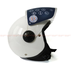 Mũ bảo hiểm 3/4 đầu SUNDA 228 có kính - MBH hiện đại, kính chắn nhiều nấc, chuẩn an toàn, chịu va đập mạnh