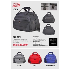 Túi du lịch MR VUI 121 thiết kế gọn nhẹ, nhiều ngăn, hiện đại, chống thấm tối ưu, đa năng