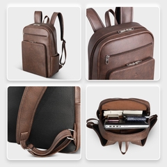 Balo da công sở laptop 15.6 inch unisex FADODA FBA27 - Thanh lịch, chống thấm, không bong tróc, nhiều ngăn