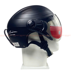 Mũ bảo hiểm 1/2 đầu GRS A860 có kính - MBH nửa đầu size lớn chuẩn an toàn, chắn gió nắng bụi - BH 1 đổi 1