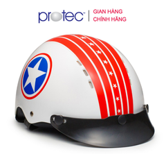 Mũ Bảo Hiểm Nửa Đầu Không Kính PROTEC ARIZONA, Thời Trang, Trẻ Trung, An Toàn