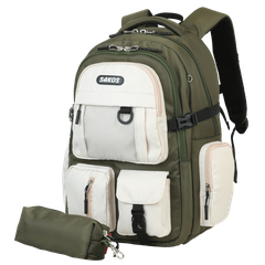 Balo Học Sinh Thời Trang SAKOS STORMY - Thiết Kế Đơn Giản, Siêu Nhẹ - BH Dài Hạn