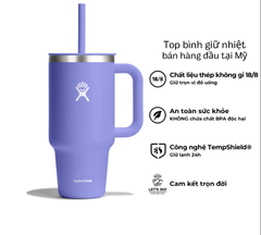Ly giữ nhiệt Hydro Flask 32oz Around Travel Tumbler kèm ống hút