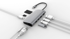 Cổng Chuyển HyperDrive Power 9 in 1 USB-C Hub & USB-C / Iphone 15 Devices HD30F