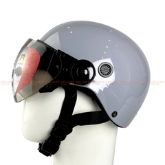 Mũ bảo hiểm 1/2 đầu có kính SOVAX S01K - MBH nửa đầu kính ngoài an toàn, gọn nhẹ, nhiều màu, che nắng gió