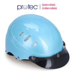 Mũ Bảo Hiểm Nửa Đầu PROTEC ROSA RLW Đơn Màu - Size L, An Toàn, Thời Trang