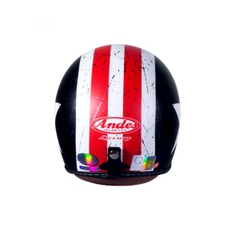Mũ Bảo Hiểm Andes 3/4 Đầu Luxury 382DB-Tem Nhám-K72