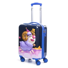 Vali Kéo Nhựa Cho Bé Size Xách Tay BEDDYBEAR In Hình Dập Nổi 3D Cừu 17 inch LV-CUU