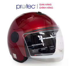 Mũ Bảo Hiểm 3/4 Có Kính PROTEC MO-001, Kiểu Dáng Mới, Gọn Nhẹ, Ôm Sát Đầu, Thời Trang