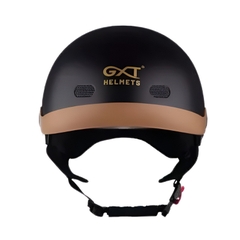 Mũ bảo hiểm1/2 đầu kính âm GXT GX03 vòng đầu lớn - MBH nửa đầu giấu kính cứng cáp, unisex, lòng nón sâu