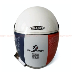 Mũ bảo hiểm 3/4 đầu SUNDA 228 có kính - MBH hiện đại, kính chắn nhiều nấc, chuẩn an toàn, chịu va đập mạnh
