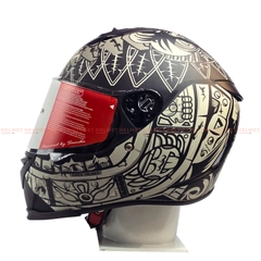 Mũ bảo hiểm fullface 1 kính SUNDA 822 - MBH phượt, biker, thoáng khí, êm dày, thiết kế tinh tế, cá tính