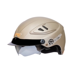 Mũ bảo hiểm 1/2 đầu kính âm GRS A966 - MBH nửa đầu 1 kính chắn gió, lòng nón sâu, lót tháo rời, chịu va đập