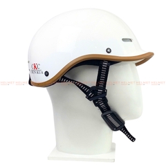 Mũ bảo hiểm cá heo 1/2 đầu ĐỨC HUY CKC 011 - MBH nửa đầu chuẩn an toàn, thoáng khí, năng động, thời trang