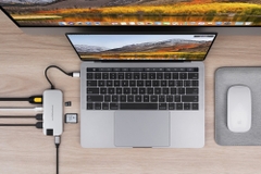 Cổng Chuyển HyperDrive Slim 8 in 1 USB-C Hub For Macbook, Ipad, PC/Iphone 15 HD247B