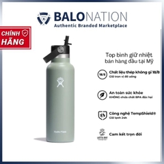 Bình giữ nhiệt Hydro Flask 21 Oz Standard Flex Straw Cap có nắp xoay