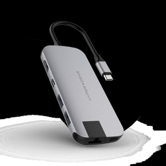 Cổng Chuyển HyperDrive Slim 8 in 1 USB-C Hub For Macbook, Ipad, PC/Iphone 15 HD247B