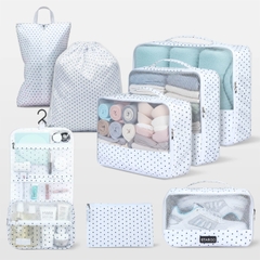 Bộ phụ kiện 8 túi STARGO Arreda - Túi tiện ích sắp xếp hành lý, đựng giày, mỹ phẩm, siêu nhẹ, trượt nước