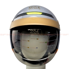 Mũ bảo hiểm 3/4 đầu GXT 139 kính âm - MBH chuẩn an toàn, tích hợp dải phản quang, phong cách retro, cá tính