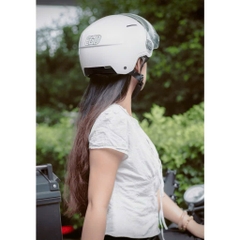 Mũ bảo hiểm 1/2 đầu EGO E-22 có kính - MBH nửa đầu cứng cáp, thoáng khí, có núm tăng chỉnh size linh hoạt