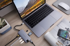 Cổng Chuyển HyperDrive Slim 8 in 1 USB-C Hub For Macbook, Ipad, PC/Iphone 15 HD247B