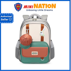 Balo chống gù SUN EIGHT S-22279 cho bé trai và bé gái học sinh tiểu học lớp 3 4 5 - Bảo vệ cột sống