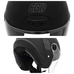 Mũ bảo hiểm 3/4 đầu EGO E-31 có kính cao cấp, độ trong suốt cao - MBH chuẩn an toàn, chắc chắn, thoáng khí