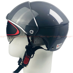 Mũ bảo hiểm 1/2 đầu kính âm GPA A169 (GRS) - Giấu kính, chắc chắn