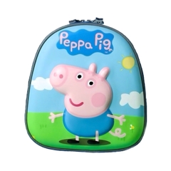 Balo Mẫu Giáo Chống Thất Lạc Cho Bé BEDDYBEAR Heo Peppa Pig Xanh Dương ZS-HEOXANH