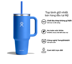 Ly giữ nhiệt Hydro Flask 40 oz Around Travel Tumbler kèm ống hút