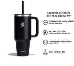 Ly giữ nhiệt Hydro Flask 40 oz Around Travel Tumbler kèm ống hút