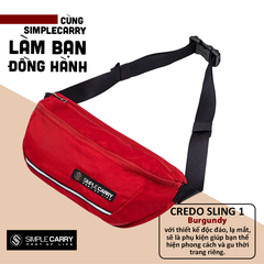 Túi đeo chéo SIMPLECARRY CREDO SLING 1 Tiện Ích, Dày dặn, Chắc Chắn
