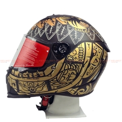 Mũ bảo hiểm fullface 1 kính SUNDA 822 - MBH phượt, biker, thoáng khí, êm dày, thiết kế tinh tế, cá tính