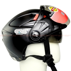 Mũ bảo hiểm 1/2 đầu GRS A966 2 kính đôi - MBH nửa đầu kính âm, ngoài, chống nắng, chói, bụi, lót tháo rời