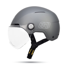 Mũ bảo hiểm 1/2 đầu EGO E-22 có kính - MBH nửa đầu cứng cáp, thoáng khí, có núm tăng chỉnh size linh hoạt